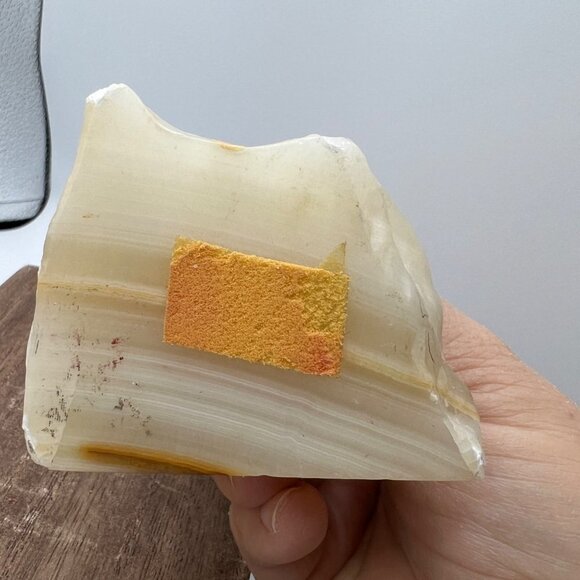 Quartz with Brass Penguins on Top Paper Weight - Picture 8 of 11